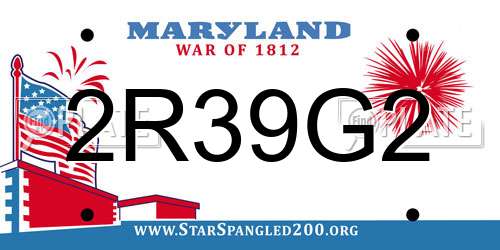2R39G2 Maryland License Plate