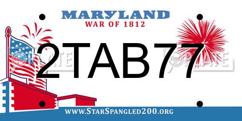 2TAB77 Maryland License Plate