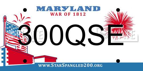 300QSE Maryland License Plate