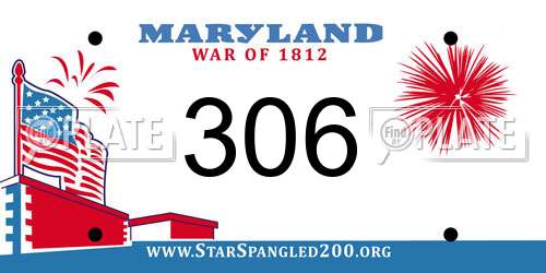 306 Maryland License Plate