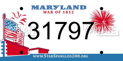 31797 Maryland License Plate