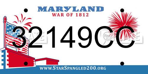 32149CC Maryland License Plate