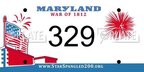 329 Maryland License Plate