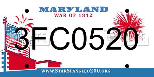 3FC0520 license plate in MD state