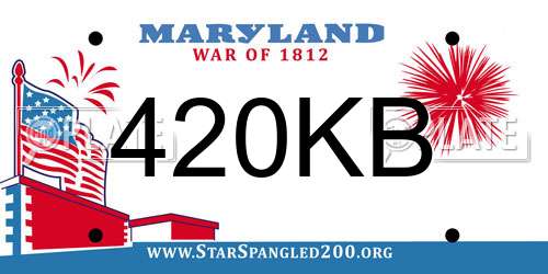 420KB Maryland License Plate