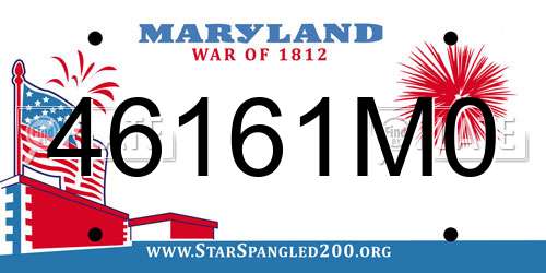 46161M0 Maryland License Plate