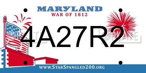 4A27R2 Maryland License Plate