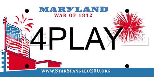 4PLAY Maryland License Plate