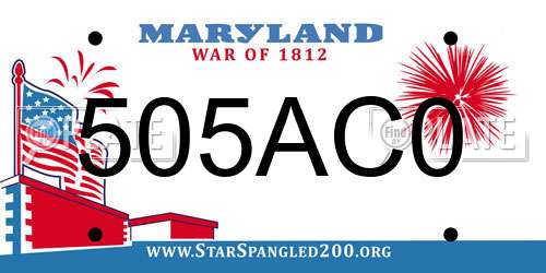 505AC0 Maryland License Plate