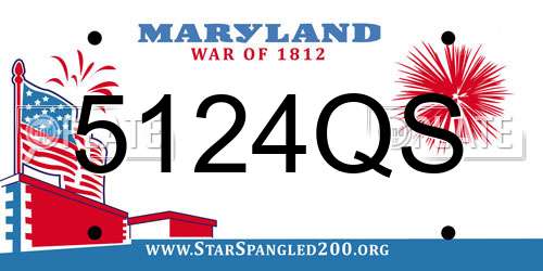5124QS Maryland License Plate