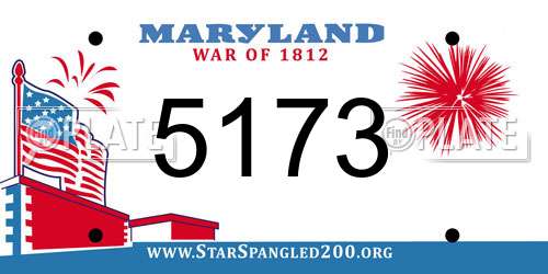 5173 Maryland License Plate