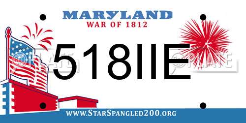 518IIE Maryland License Plate