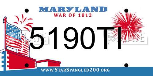 5190TI Maryland License Plate