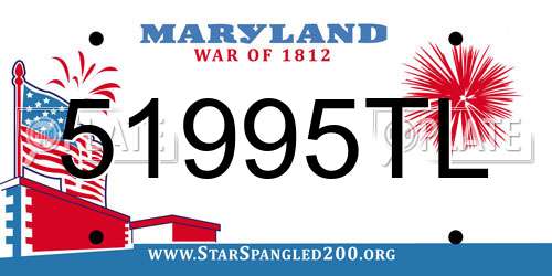 51995TL Maryland License Plate