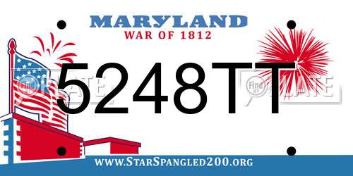 5248TT Maryland License Plate
