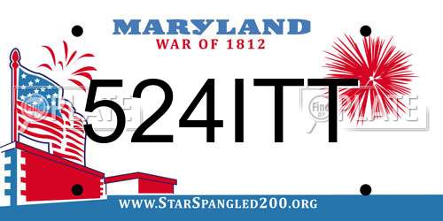 524ITT Maryland License Plate