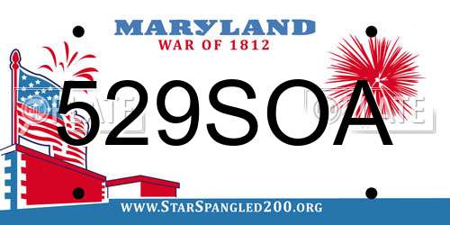 529SOA Maryland License Plate