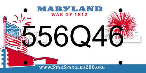 556Q46 Maryland License Plate