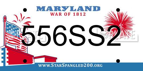 556SS2 Maryland License Plate
