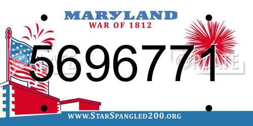 5696771 Maryland License Plate