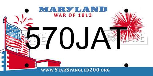 570JAT Maryland License Plate