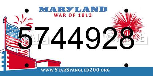 5744928 Maryland License Plate