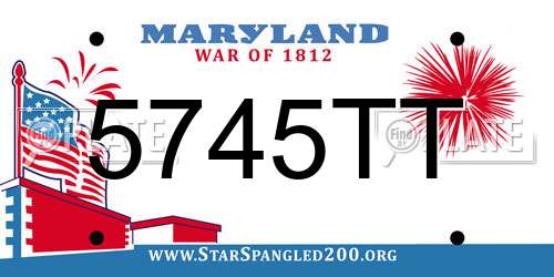 5745TT Maryland License Plate