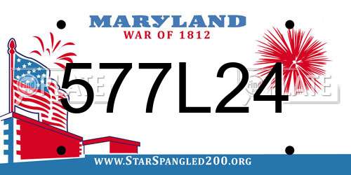 577L24 Maryland License Plate