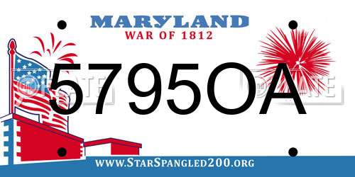 5795OA Maryland License Plate