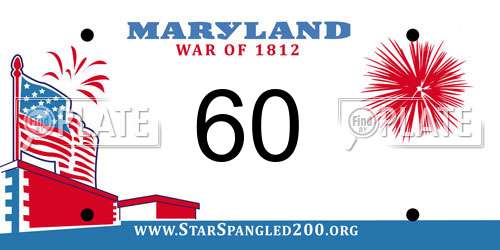 60 Maryland License Plate