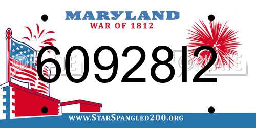 60928I2 Maryland License Plate