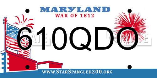 610QDO Maryland License Plate