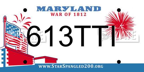 613TTI Maryland License Plate