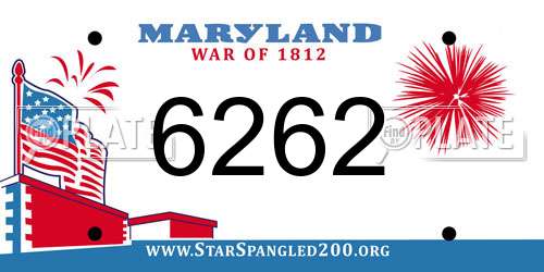 6262 Maryland License Plate