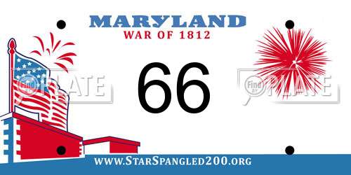 66 Maryland License Plate