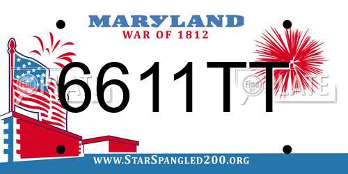 6611TT Maryland License Plate