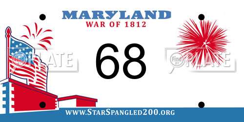 68 Maryland License Plate