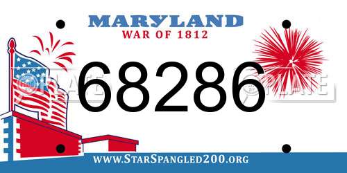 68286 Maryland License Plate