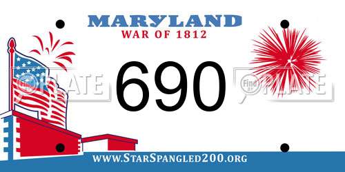 690 Maryland License Plate