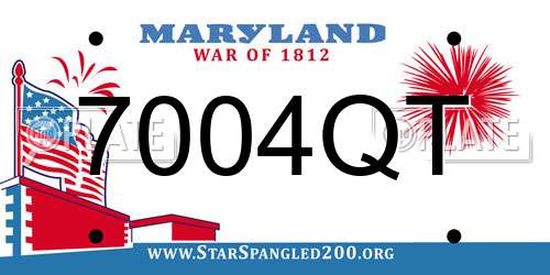 7004QT Maryland License Plate