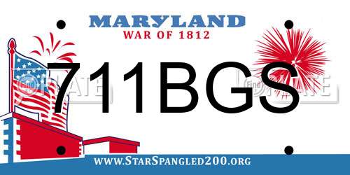 711BGS Maryland License Plate