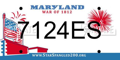 7124ES Maryland License Plate