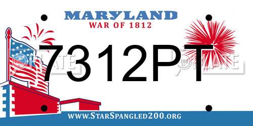 7312PT Maryland License Plate