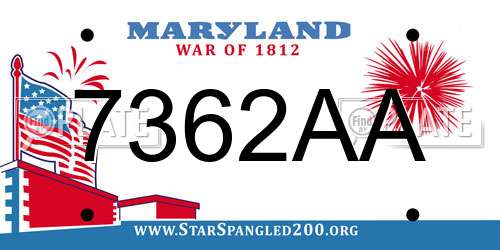 7362AA Maryland License Plate