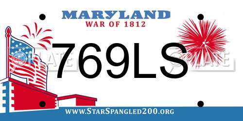 769LS Maryland License Plate