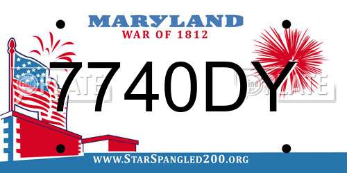 7740DY Maryland License Plate