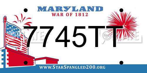 7745TT Maryland License Plate