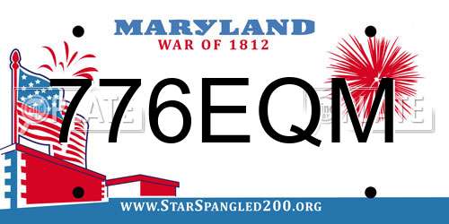 776EQM Maryland License Plate