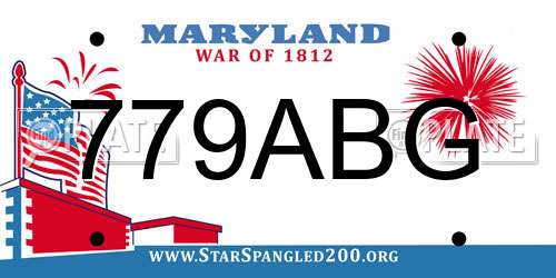 779ABG Maryland License Plate