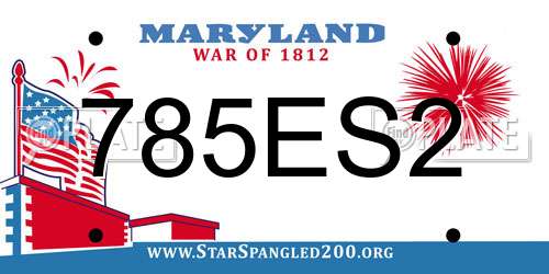 785ES2 Maryland License Plate